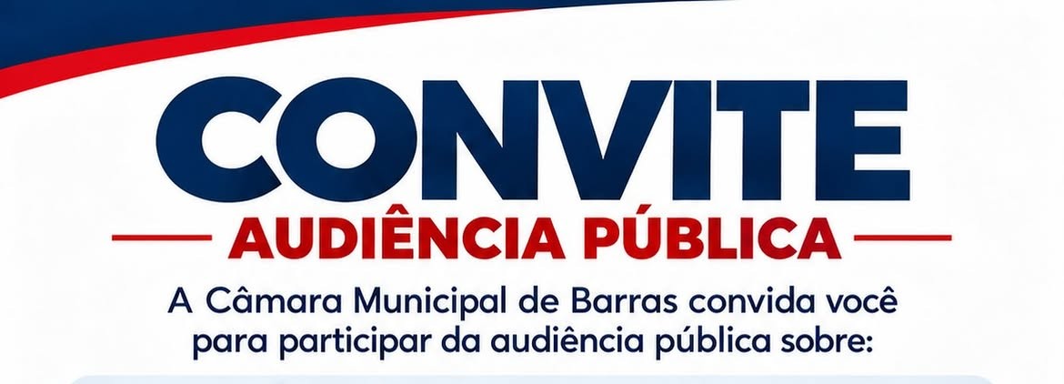 Câmara Municipal de Barras realizará Audiência Pública sobre fiscalização de motocicletas e poluição sonora